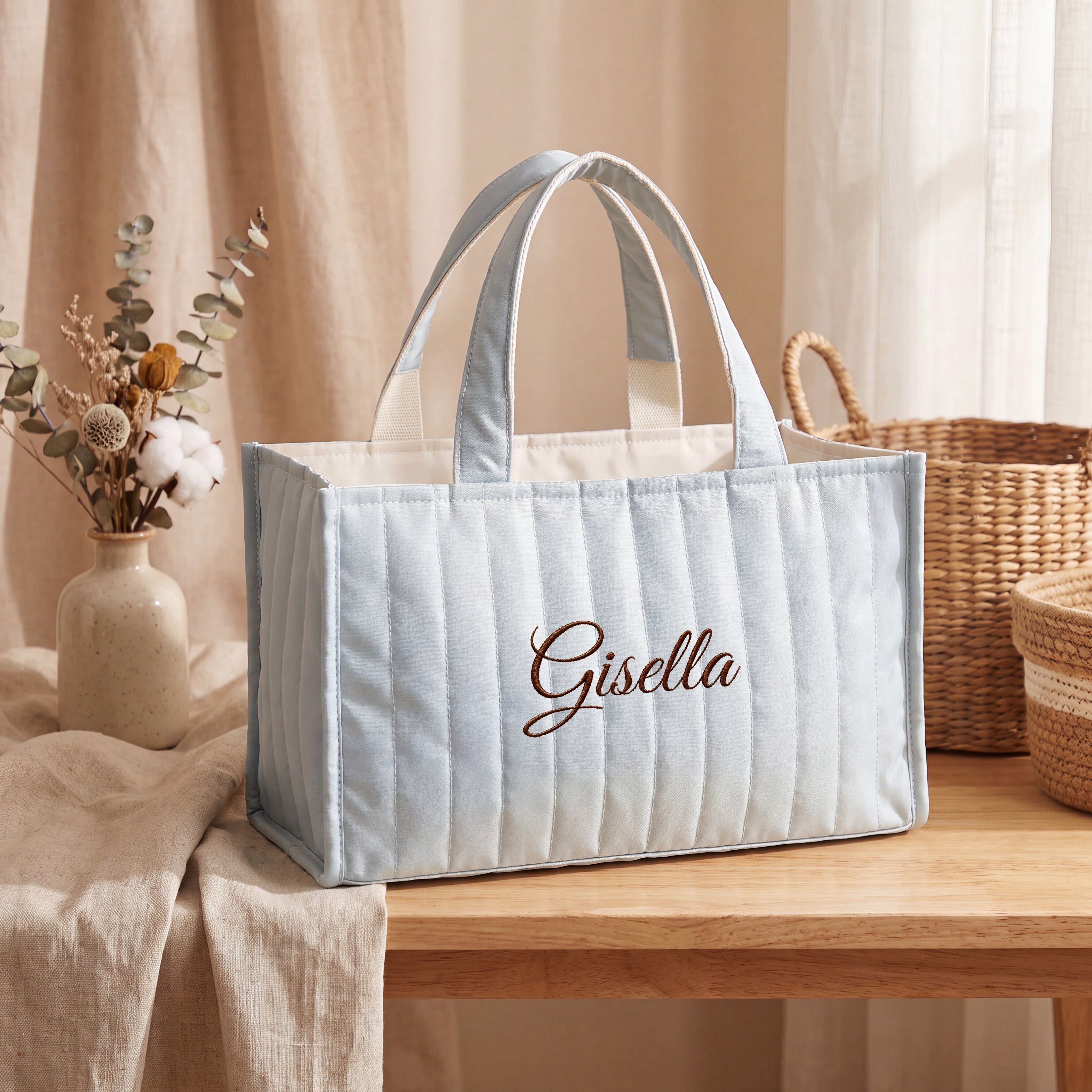 Nursery Storage Baskets - Embroidered