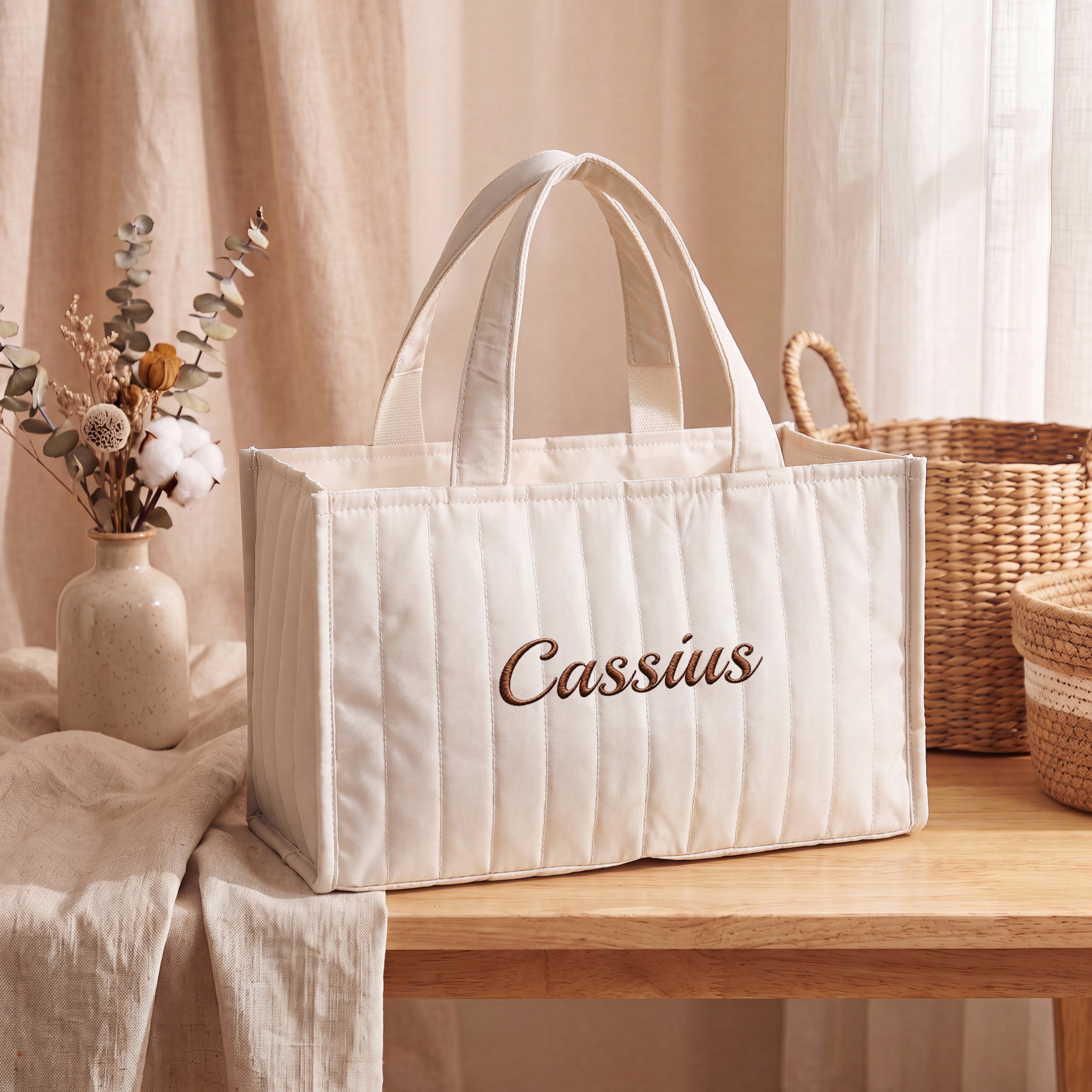 Nursery Storage Baskets - Embroidered