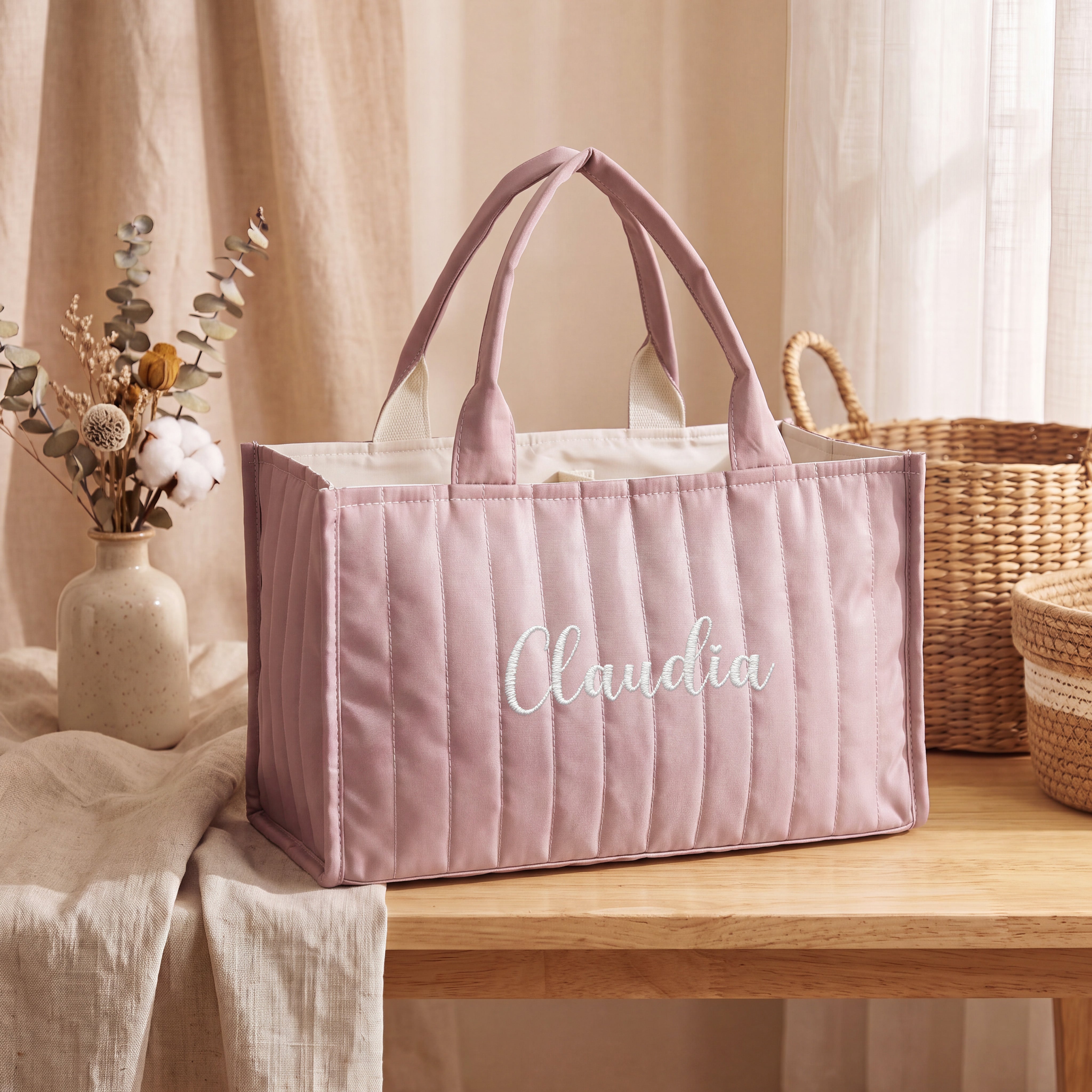 Nursery Storage Baskets - Embroidered