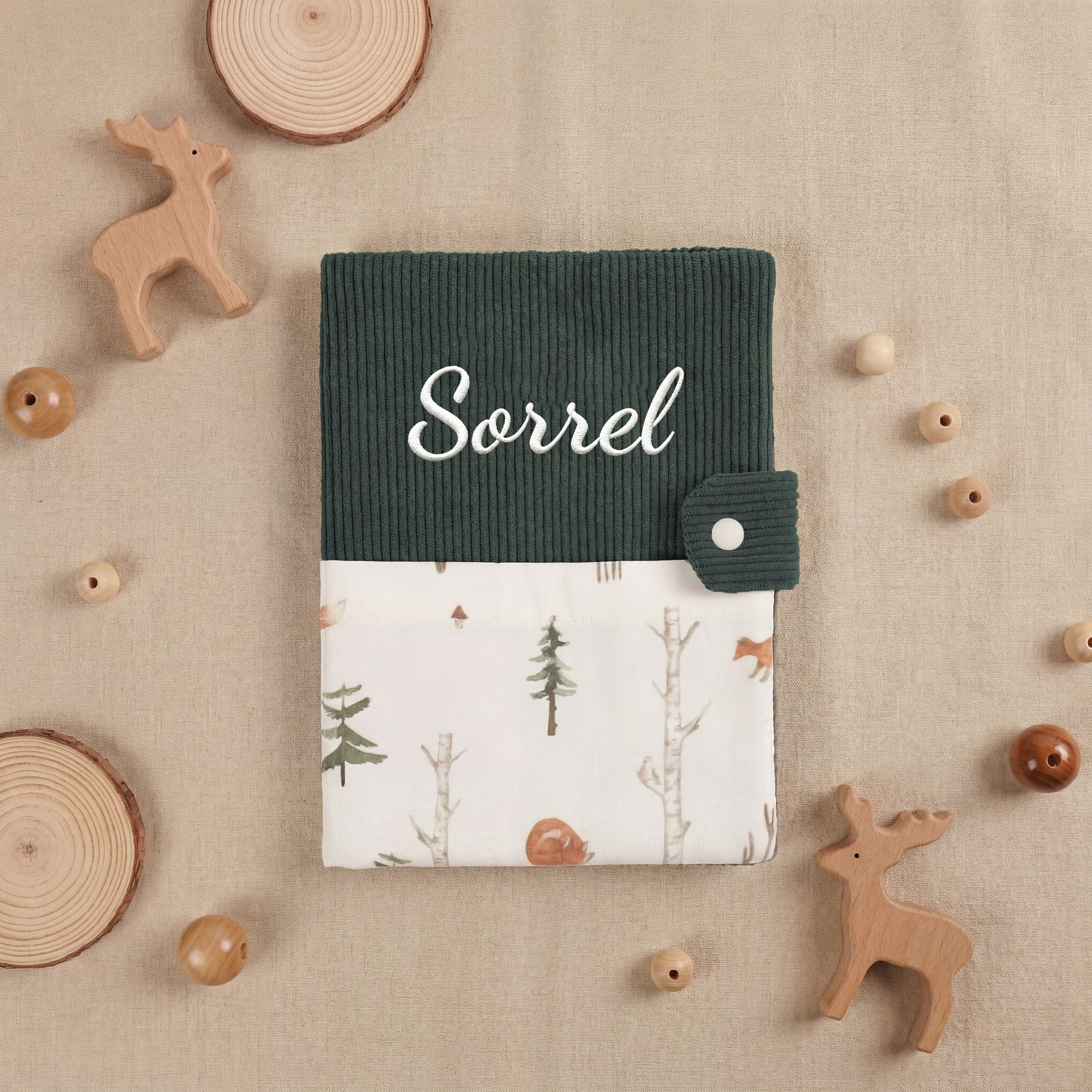 Corduroy Book Cover - Forest Fairy Tale